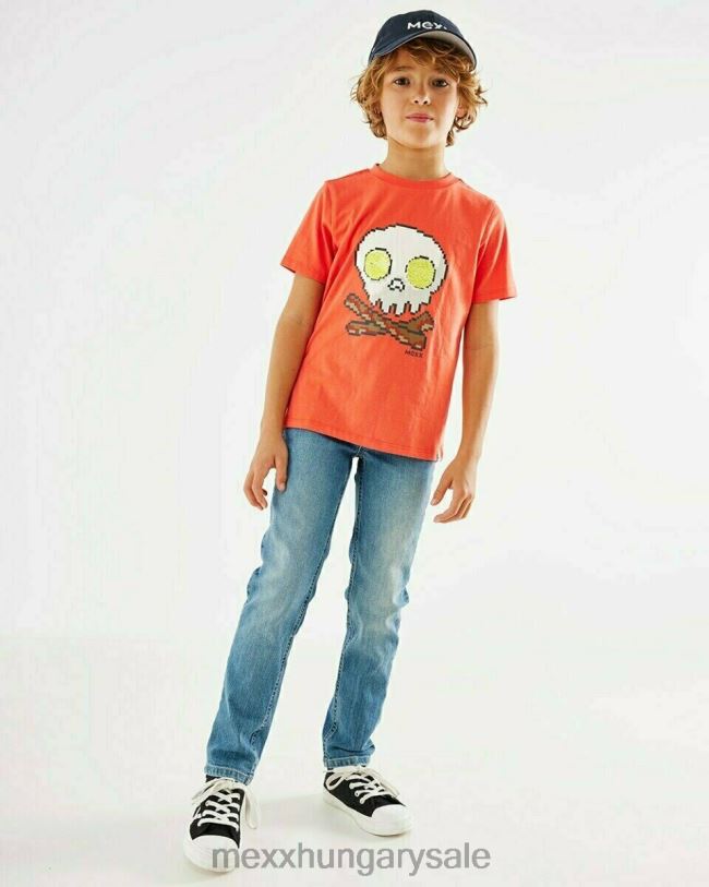 XV8H6983 fiúk Mexx jess egyenes lábú farmer vintage használt kék