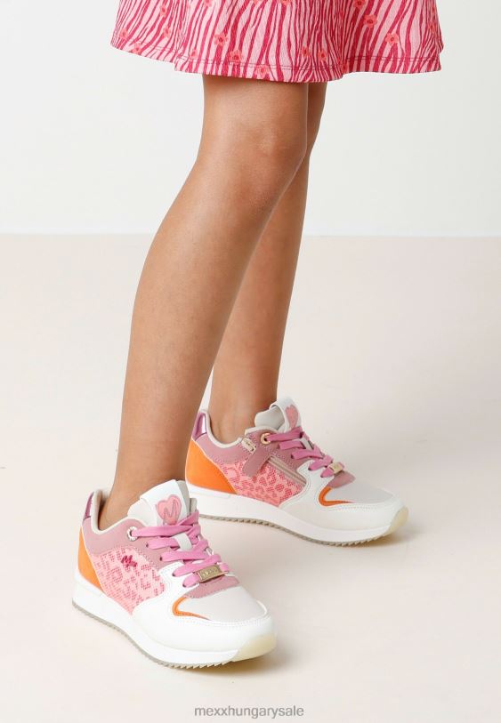 XV8H6986 lányok Mexx fleur tornacipő mini rózsaszín narancs