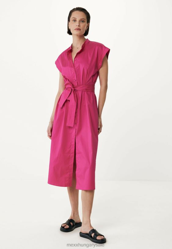 XV8H699 nők Mexx begombolt pólóruha meleg rózsaszín