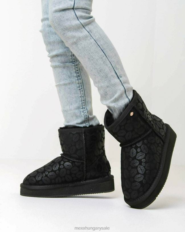 XV8H6992 lányok Mexx házicipő bobby jane fekete schwarz