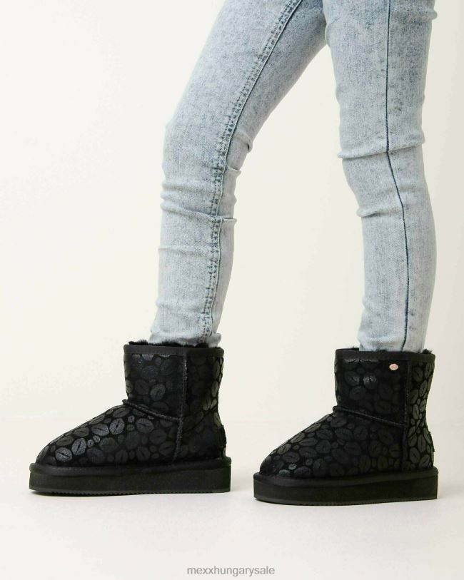 XV8H6992 lányok Mexx házicipő bobby jane fekete schwarz