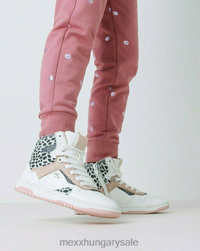 XV8H6999 lányok Mexx ginia fehér tornacipő rózsaszín