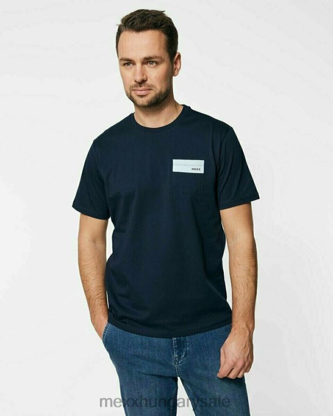 XV8H6734 férfiak Mexx crewneck póló sötétkék kék