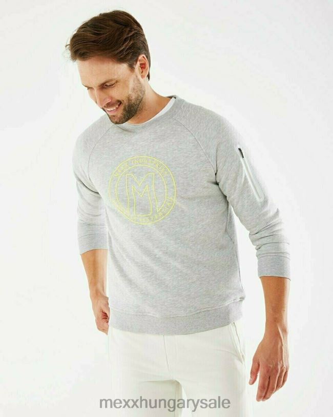 XV8H6727 férfiak Mexx crewneck pulóver szürke közelharc szürke