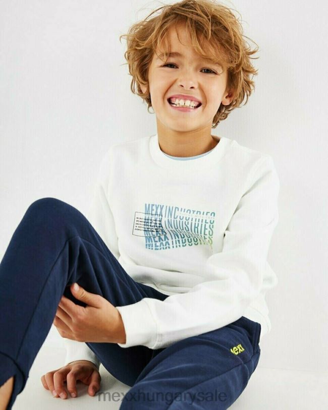 XV8H6974 fiúk Mexx alap pulóver törtfehér fehér