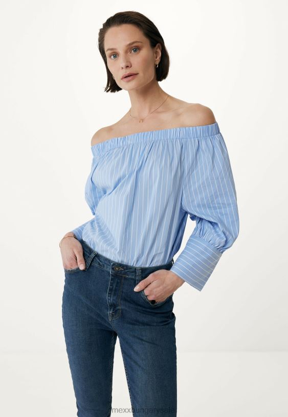 XV8H696 nők Mexx vállból blúz kék