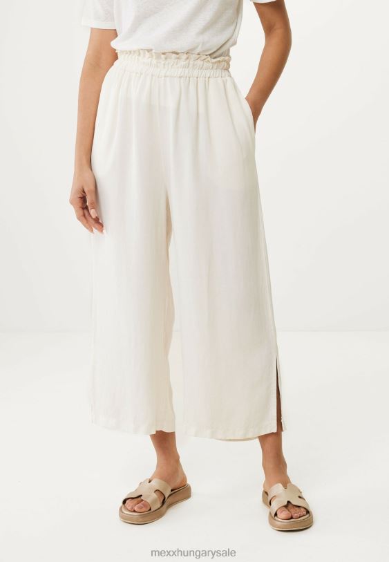 XV8H661 nők Mexx folyós 3/4-es nadrág törtfehér bézs