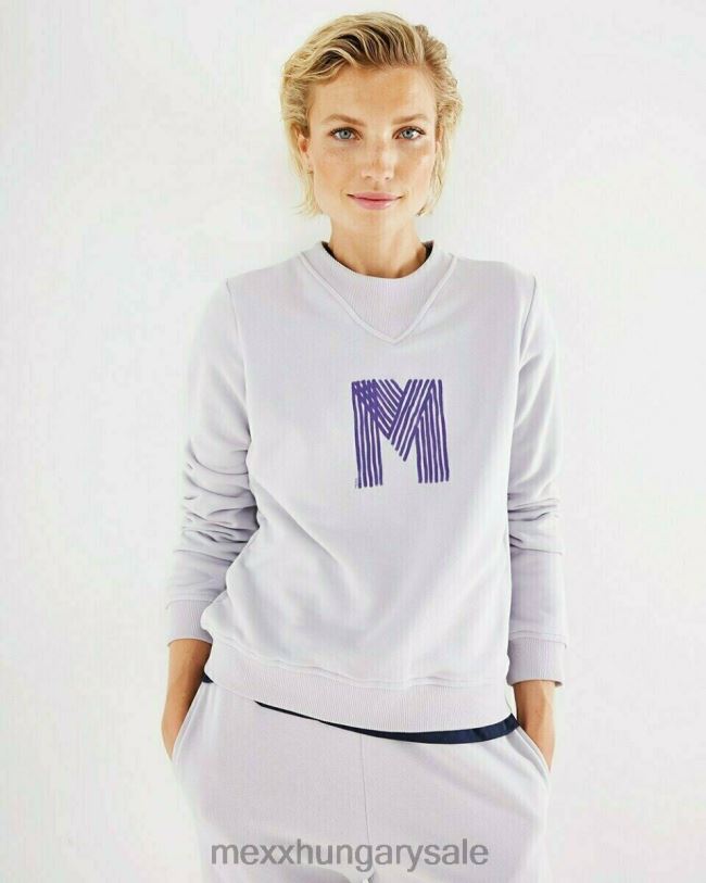 XV8H6409 nők Mexx csúszónyakú pulóver lila lila